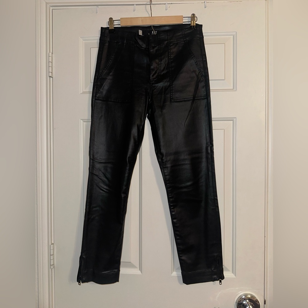 Kut from the Kloth REESE Ankle Straight Leg Leather Pants